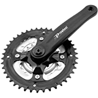 Plato triple de bicicleta con biela de aluminio- para MTB- BTT o Cruiser- 170 mm- 24-48-42